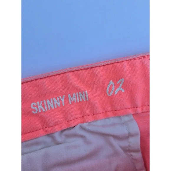 Gap Pants Women's 2 Pink Skinny Ankle Khaki Stretch Cotton Blend Chino Preppy - Picture 5 of 5